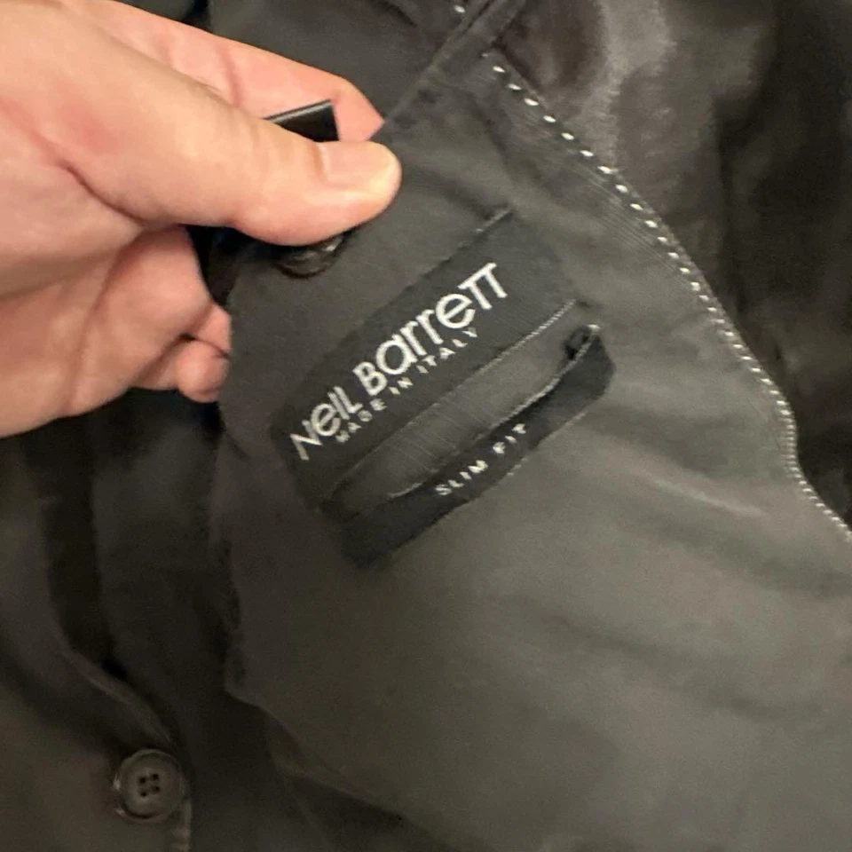 NEIL BARRETT Gray Tailored Jacket Size 48 - Image 4 of 4