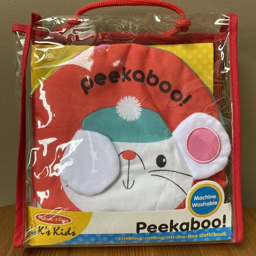 Melissa & Doug PEEKABOO Soft Activity Baby Book from K's Kids w/ Animals