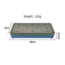 Dental Sterilization Tray Case Single Layer Disinfection Box with Silicone Mat
