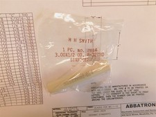 HH Smith 2614 / NL523W02-024 3.00 x 1/2" O.D. x 8-32 Threaded Ceramic Standoff