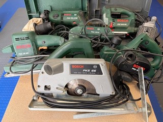 Job Lot Bosch Corded Power Tools – Circular Saw Jigsaw Drill Planer Sanders