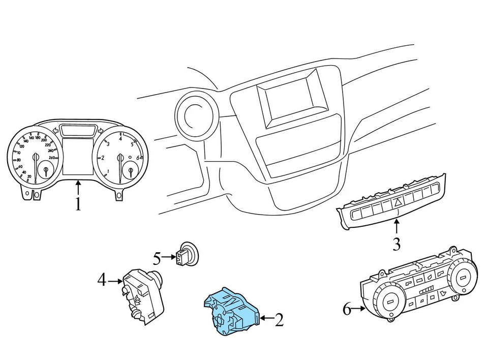 Mercedes-Benz GLS63 AMG 2017-2019 - Interruptor de luz antiniebla / faros 2129050551 Foto 3 de 4