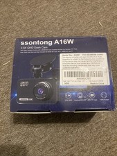 Dash Cam Ssontong A16W 2.5K QHD with 64GB Card Front Wi-Fi
