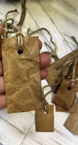 14 Very Primitive Coffee Stained Antique Store Price Tags Junk Journals As Is - Picture 4 of 12
