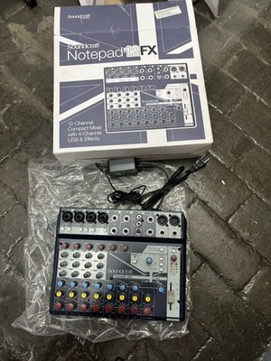 Soundcraft Notepad-12FX 12 Channel Desktop Mixer with USB and Effects