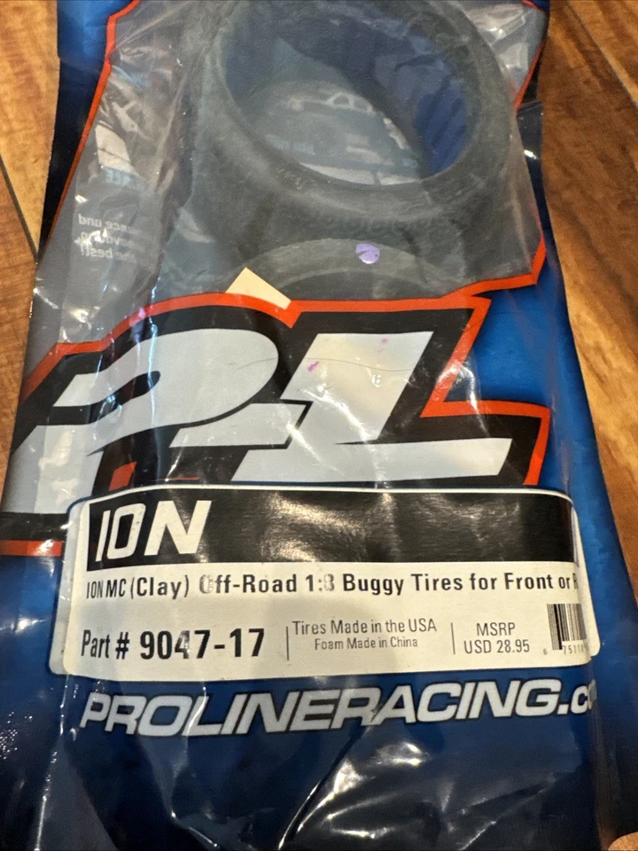 Proline Ion Mc (Clay) Off-road 1:8 Buggy Tires For Front Or Rear 9047-17 - Image 2 of 2