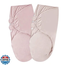 Dormlony Viscose FromBamboo Baby Swaddles Blanket for Newborn, 2-Pack Adjusta