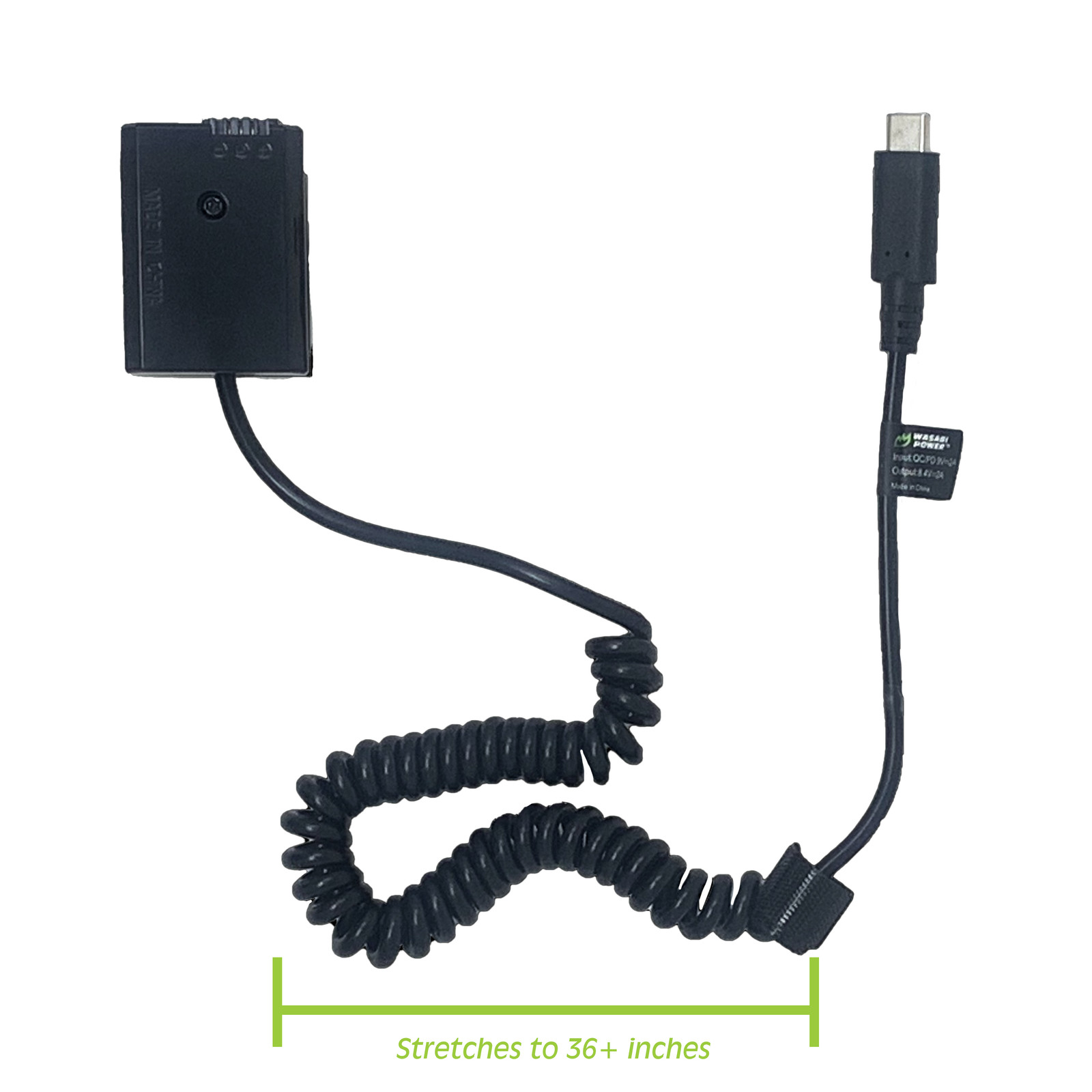 Wasabi Power DC Coupler with USB-C Input for Sony NP-FW50