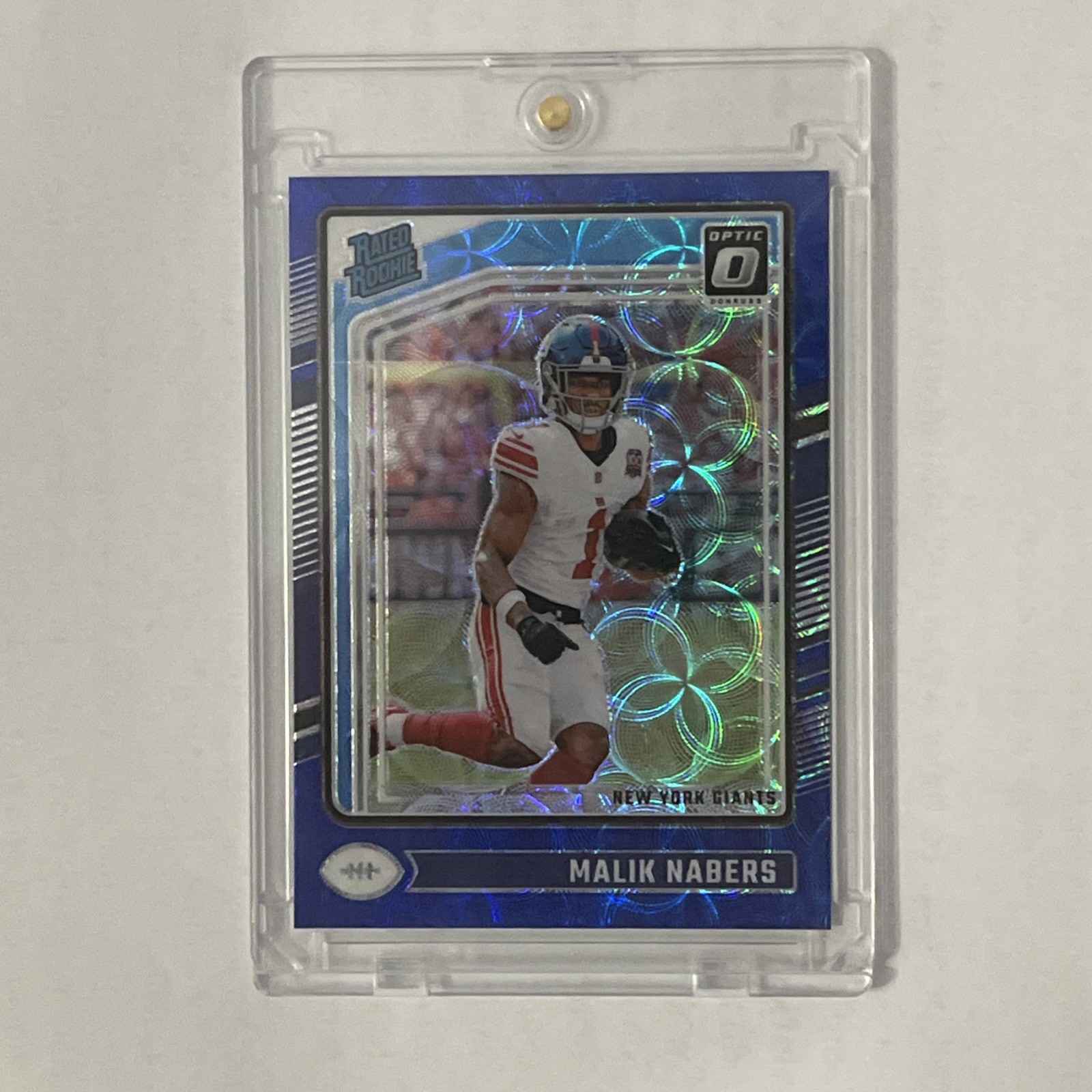 2024 Panini Donruss Optic - Malik Nabers #271 Blue Scope Prizm Rated Rookie (RC)