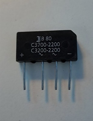 5 STÜCK B500C3700 Brückengleichrichter  500V  3,7/2,2A flach 