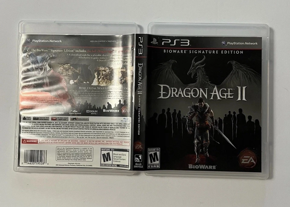 Dragon Age II Signature Edition (Sony PlayStation 3, 2011) PS3 Completo Probado Foto 4 de 4