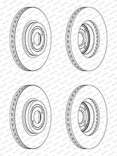 2x FERODO 275mm BREMSSCHEIBEN BELÜFTET VORNE passend für TOYOTA COROLLA | DDF146