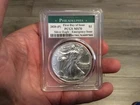 2020 (P) SILVER EAGLE PCGS MS70 FDI EMERGENCY ISSUE STRUCK AT PHILADELPHIA LABEL