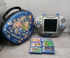 LeapFrog Leapster Multimedia Learning Game System Station W/6 Games Tested Works