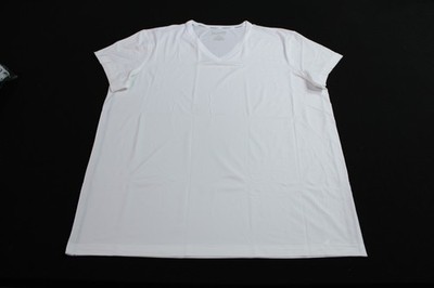Duluth Trading Men's S/S Armachillo Cooling V-Neck T-Shirt CL8 White Size 2XL