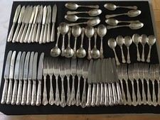 60 Piece Of Vintage - Silver Plated - Kings Pattern - Flatware