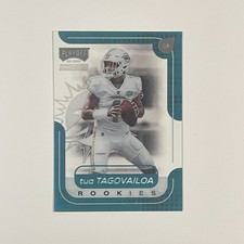 2020 Panini Chronicles Playoff Momentum #M-2 Tua Tagovailoa Rookie Card. rookie card picture