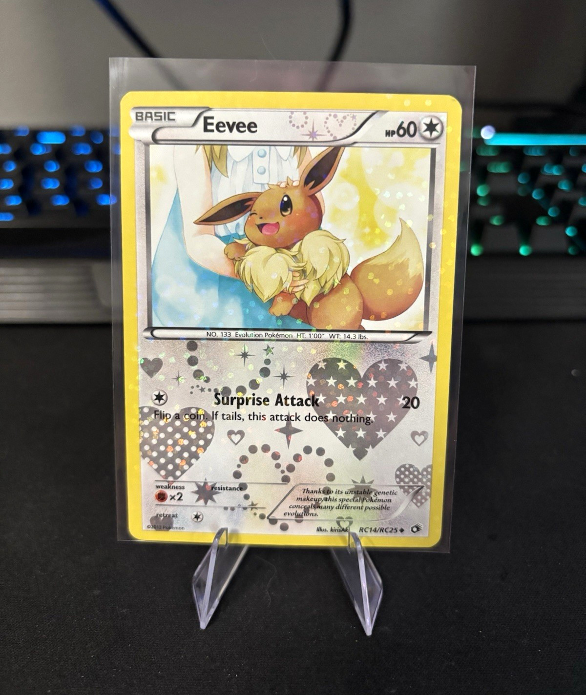 Pokemon Eevee RC14/RC25 Legendary Treasures Holo
