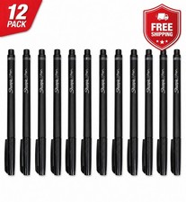 Sharpie Pen 12 Pack Black Ink Fine Point 0.4m...