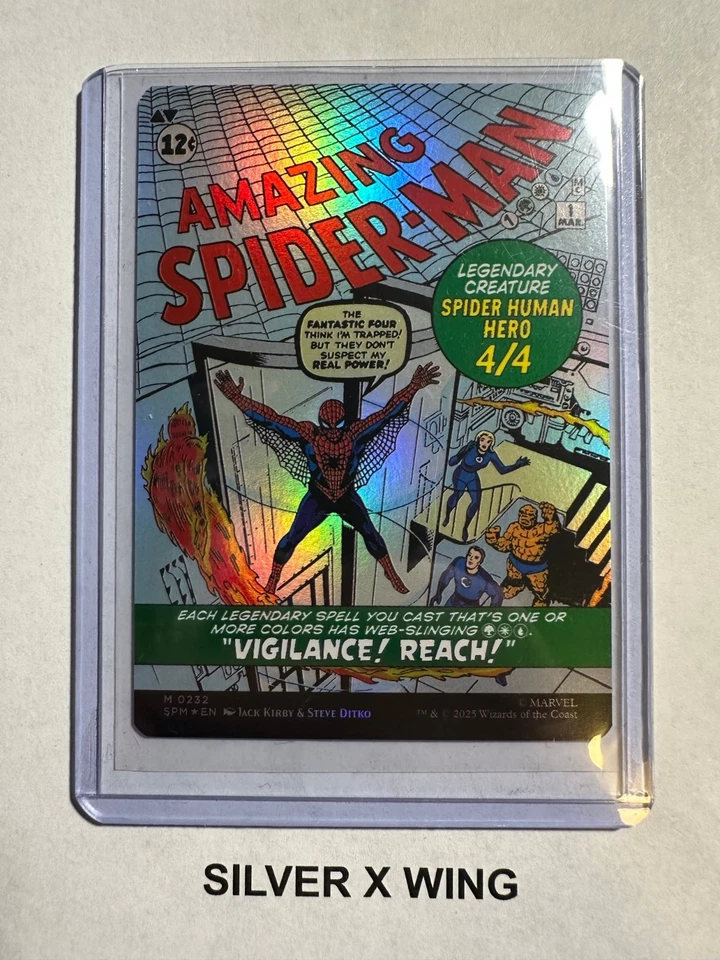Peter Parker (0232) Borderless Foil x1, MTG, Marvel's Spider-Man, SPM, NM - Image 2 of 2