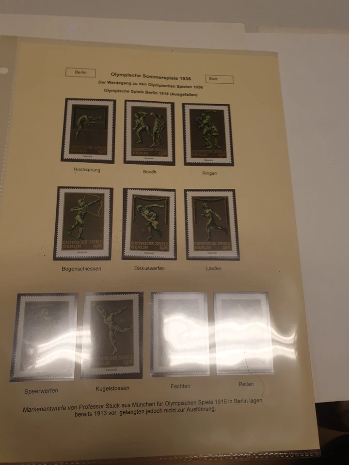 OLYMPIA 1936 BERLIN  Ausstellungs-Sammlung Teil I - Bild 2 von 4
