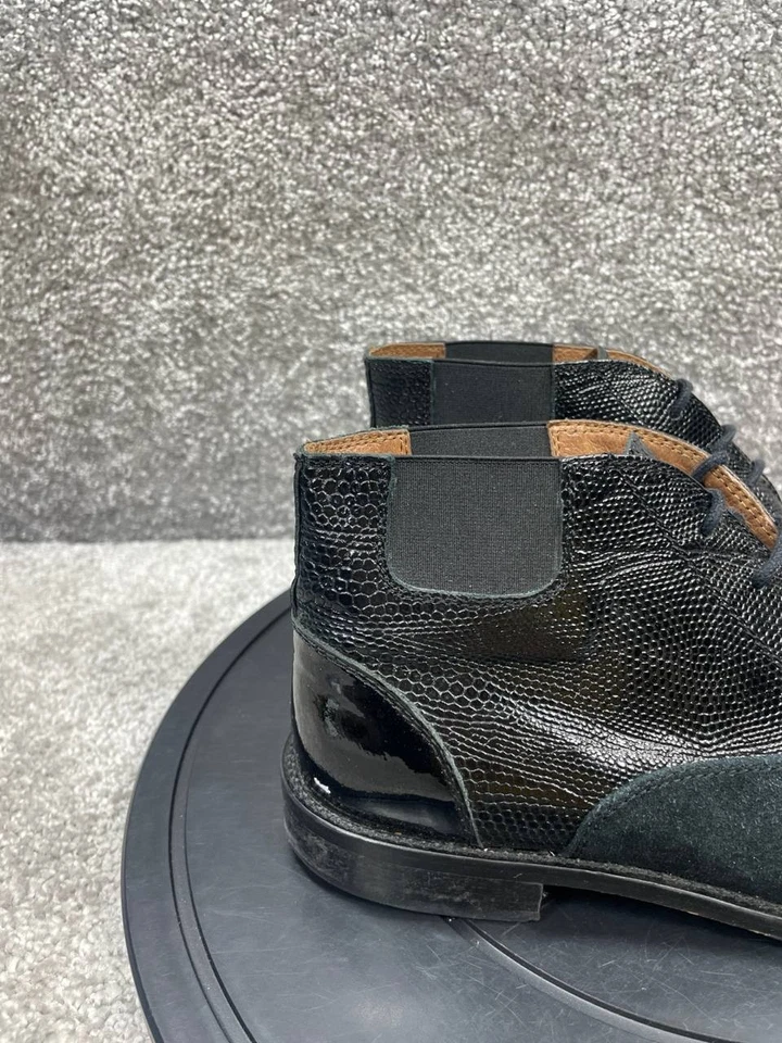 Bota Chelsea Russell & Bromley para mujer talla 38 EU 7,5 Berkley tobillo de cuero negro Foto 3 de 4