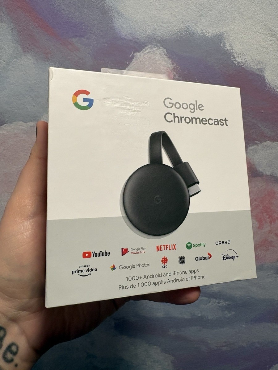 NEW/Opened Box Google Chromecast 3rd Generation GA00439-US Media