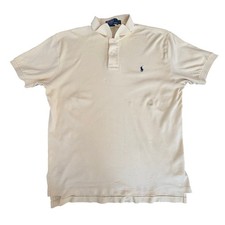 Polo Ralph Lauren Mens Classic Fit Short Sleeve Polo Shirt Yellow Size L Preppy