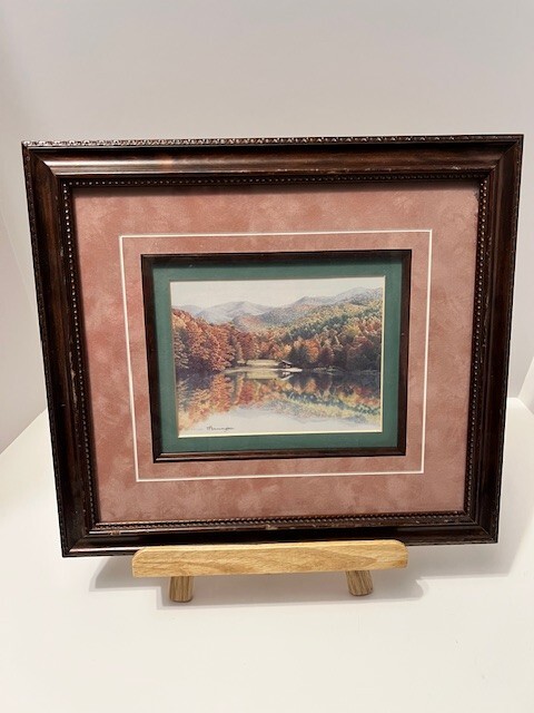 T Pennington Signed Print Beautiful Country Landscape