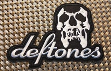 Deftones (band) shaped Embroidered Logo Patch Iron-On Sew-On US shipping