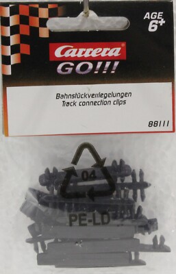 Carrera GO!!! 88111 Track Connection Clips / Fasteners 1/43 Slot Car Part