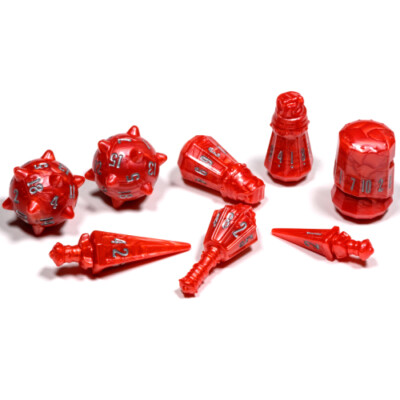 PolyHero Warrior 8 Dice Set Crimson Carnage - New - Sealed