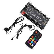 8 RGB / ARGB Strip Fan Controller Hub Splitter for Desktop Computer PC AURA SYXJ