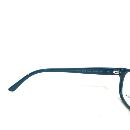 Versace Eyeglasses Frames MOD.3189-B 5058 Blue Cat Eye Full Rim 52-15-140 - Picture 9 of 11