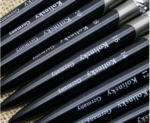 Best Seller Acrylic Kolinsky Nail Brush Sizes 8-24 Nail Art Brush Fast Shipping - Picture 9 of 9