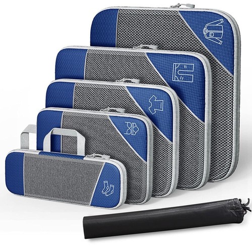 3/6Pcs Compression Packing Cube Expandable Storage Travel Luggage Bags Organizer - Picture 18 of 20