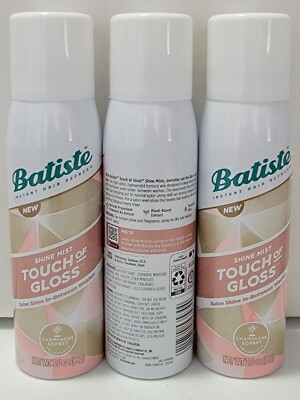 Batiste Shine Mist Touch of Gloss Champagne Sorbet 3 oz LOT OF 3