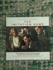 The Imitation Game DVD For Your Consideration FYC Benedict Cumberbatch BRAND NEW
