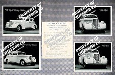 1938 Oldsmobile Lot Of 4 Original Nos Factory Photos Wlth Dealer Note 1938 Oldsmobile Lot Of 4 Original Nos Factory Photos Wlth Dealer Note