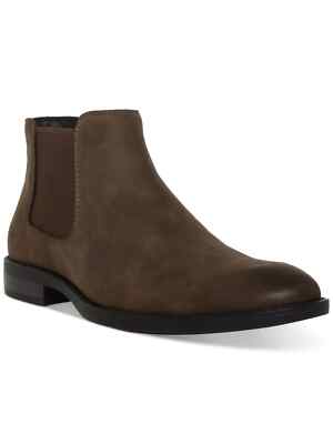 MADDEN Mens Gray Cushioned Goring Maxxin Round Toe Block Heel Suede Chelsea 11.5 Amazon.com | MADDEN Mens Green Cushioned Goring Maxxin Round  main image 3