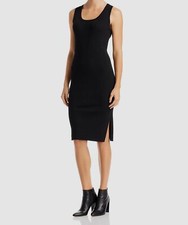 $88 T Tahari Women's Sleeveless Scoop Neck Ribbed Pencil Shift Dress US M