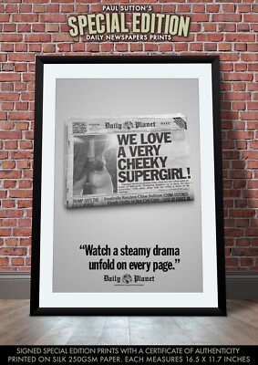 SUPERGIRL MILLY ALCOCK Melissa Benoist Helen Slater Print Daily Planet Newspaper