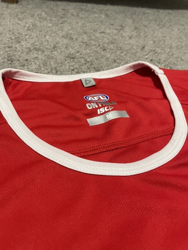 SYDNEY SWANS AFL 2020 ISC TEAM TRAINING SINGLET MUSCLE TOP. - Picture 2 of 6