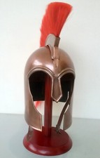 Achilles Troy Helmet Greek Adult Size Medieval Armor Red Plume Medieval Trojan