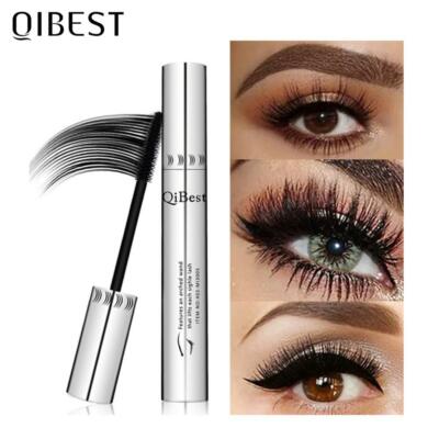QIBEST Mascara noir cils Mascara 4D cils soyeux allongeant les cils maquillage
