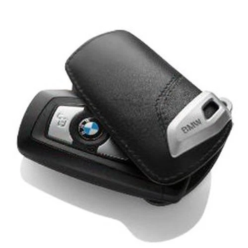 GENUINE BMW Leather Key Case/Fob; Black/Black 82292219911 | eBay