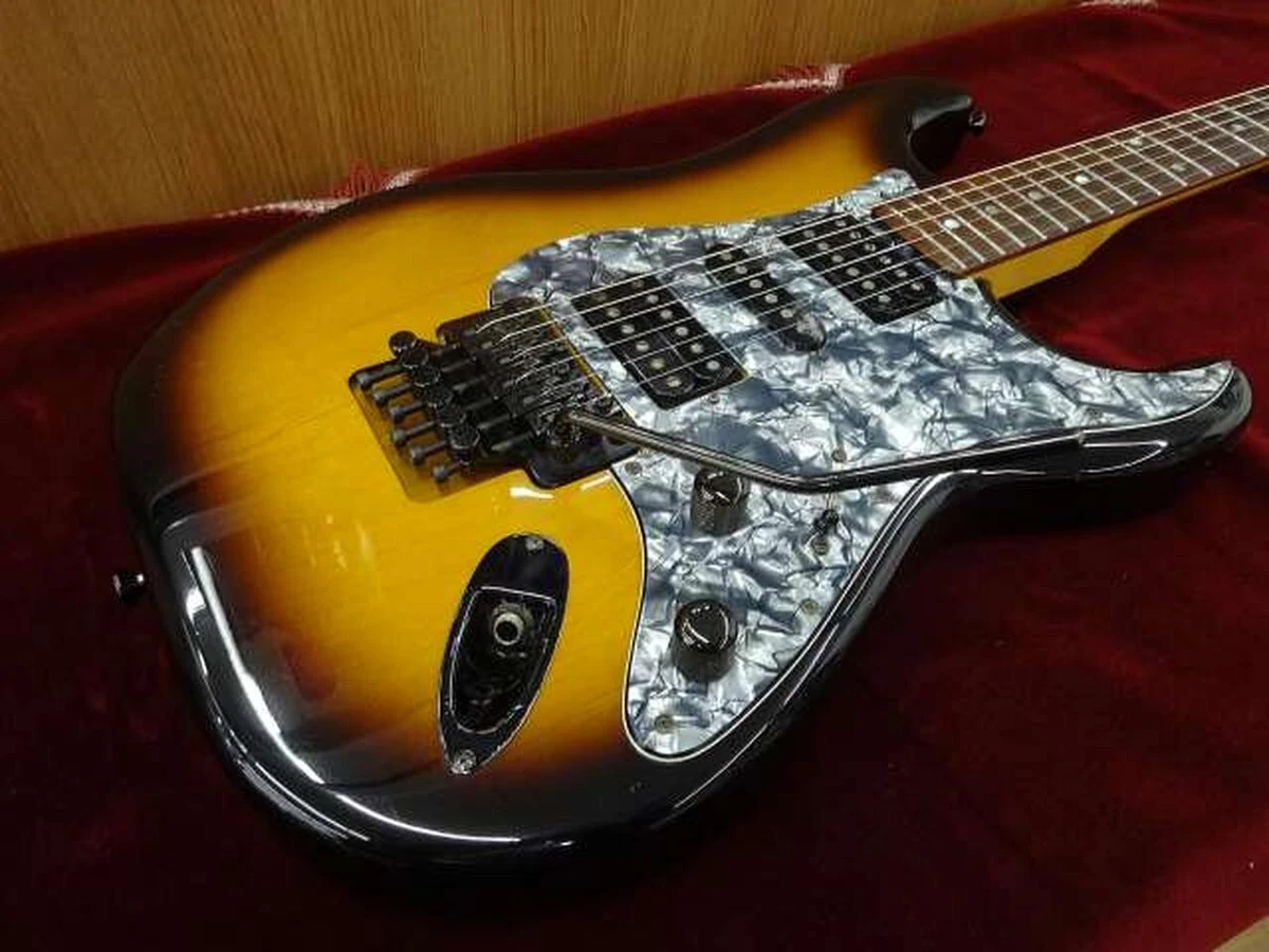 EDWARDS by ESP EDA-98S 3 Tone Sunburst Made in Japan ST Type Guitar, m3070