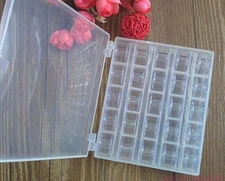 New Sewing Machine Thread Empty Bobbins With Box for Janome Storage Case Spools