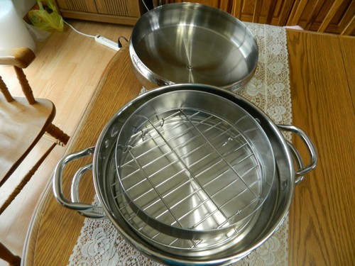 Wolfgang Puck Bistro Elite 6 Piece 11" Versa Pan Multi-Cooker S.S. Set-Never Use - Picture 5 of 9
