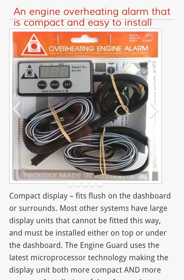 Twin Temp Gauge Alarm Mazda Bongo Friendee Ford Freda Low Coolant Buzzer Fire RS - Image 4 of 4